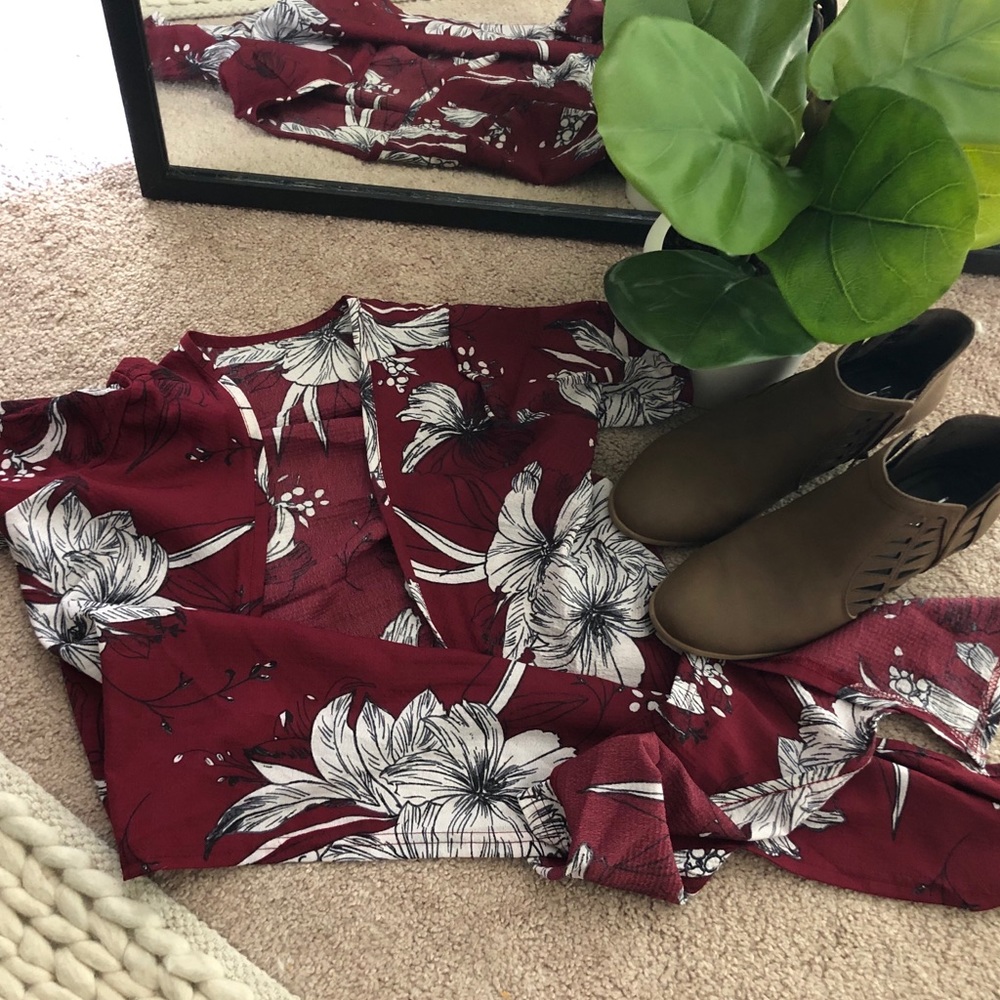 Red Wrap Top